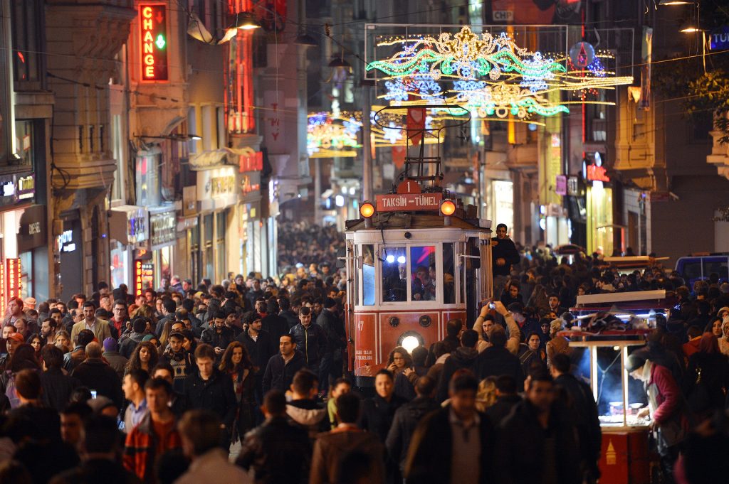 Istiklal Street and Nostalgical Tram